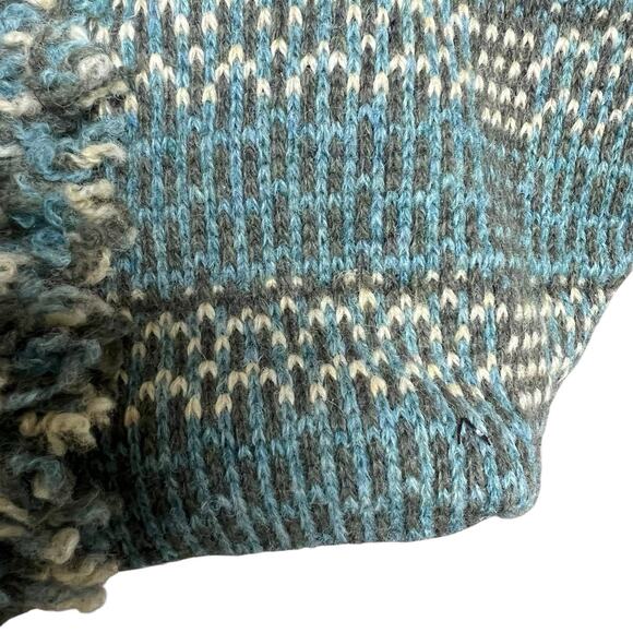 Anthropologie Green 100% Wool Knit Tote Satchel Bag Shopper Tote - Picture 5 of 11